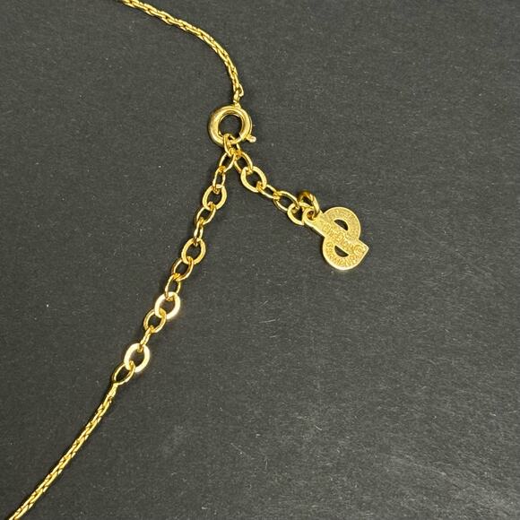 Christian Dior Vintage 70s Purple Flower Frosted Glass Designer Necklace Jewelry - Picture 5 of 9